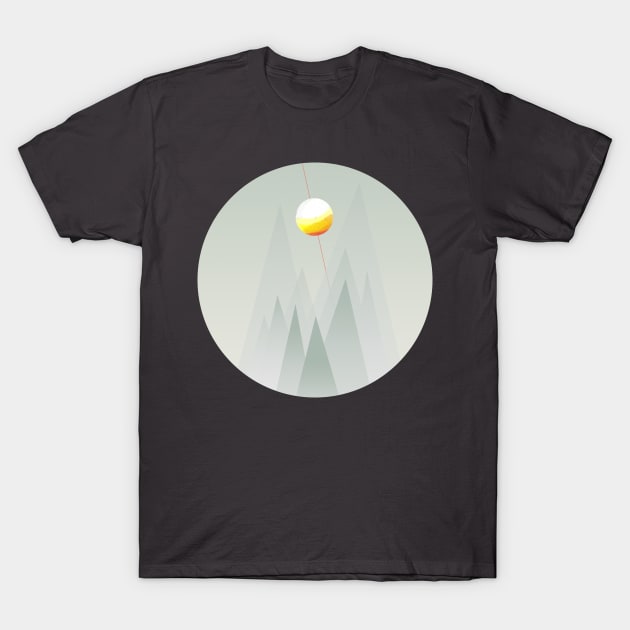 The Sun on a String T-Shirt by alexgrigorasart